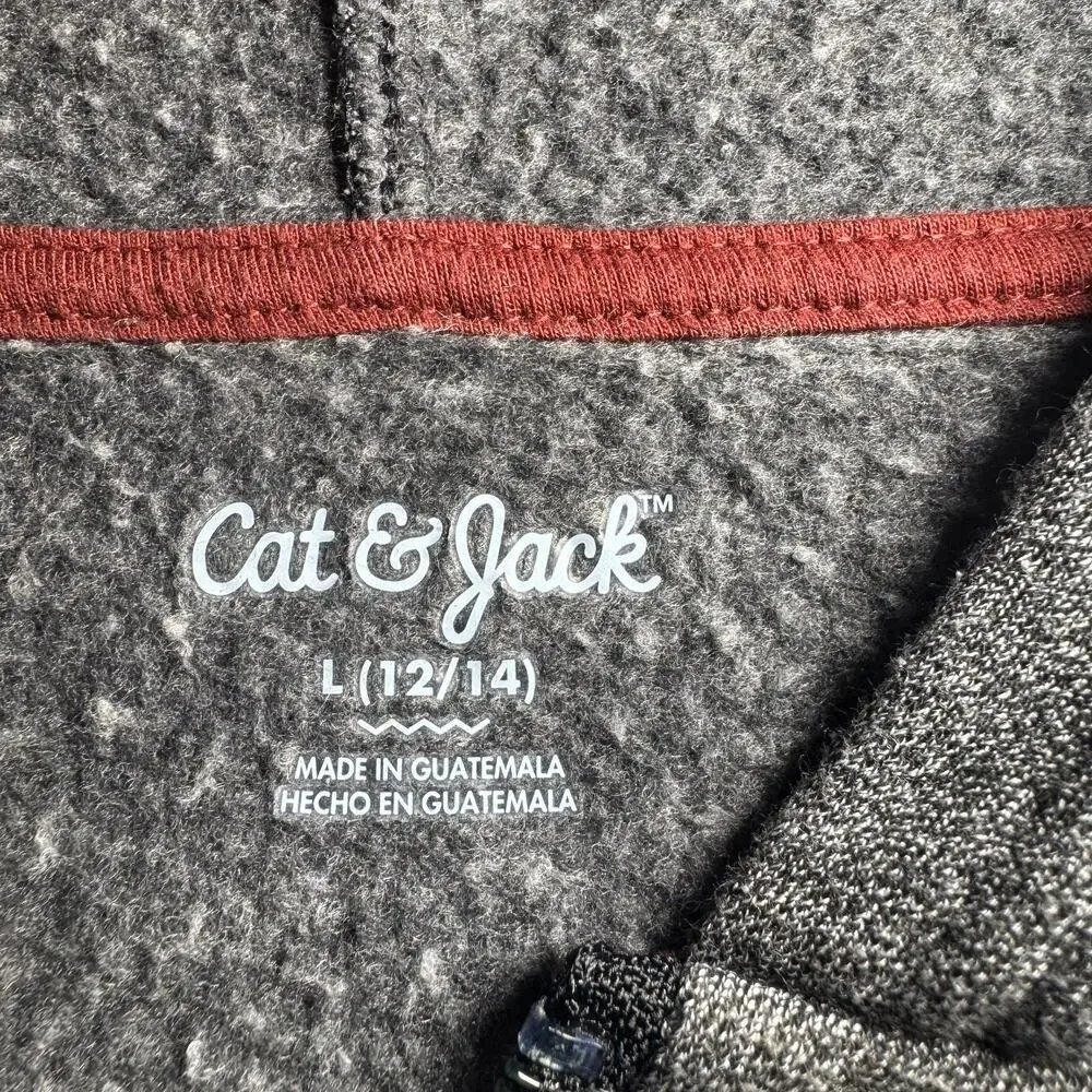 Boys' Cat & Jack Fleece Full-zip hoodie Size L (12-14)‎